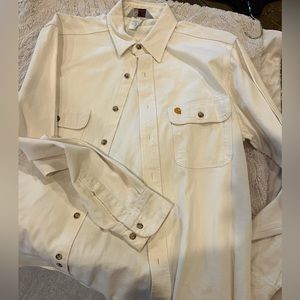 Carhartt Rugged outerwear button down shirt.  AMERICAN MADE. Large regular